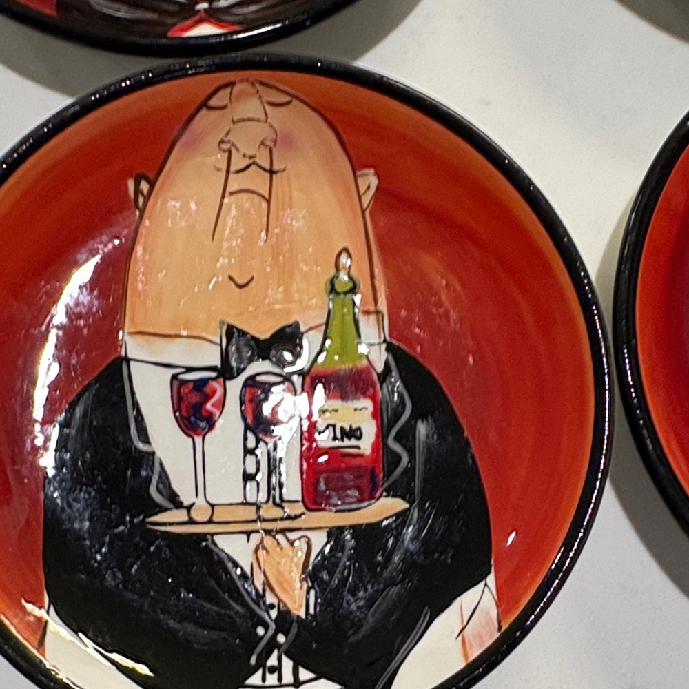 Certified International Red Chef Dinnerware Set 5 inch round - Picture 5 of 11